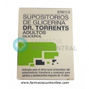 SUPOSITORIOS DE GLICERINA DR. TORRENTS ADULTOS BLISTER 3,27 G SUPOSITORIO , 12 supositorios