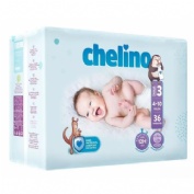 Pañal infantil - chelino (talla 3 4 - 10 kg 36 pañales)