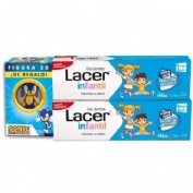 Lacer duplo gel dental infantil fresa 2 x 75ml