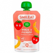 Smileat pouch eco  1 bolsa 100 g sabor fresa y platano