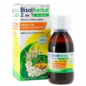 Bisolherbal 2 en 1 malvavisco, tomillo y llanten (1 frasco 120 ml)
