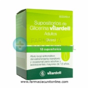 SUPOSITORIOS DE GLICERINA VILARDELL ADULTOS, 18 supositorios