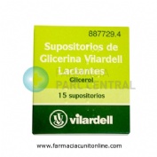 SUPOSITORIOS DE GLICERINA VILARDELL LACTANTES, 15 supositorios