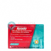RENNIE  680 MG/80 MG COMPRIMIDOS MASTICABLES CON SACARINA , 48 comprimidos