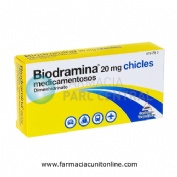 BIODRAMINA 20 mg CHICLES MEDICAMENTOSOS , 6 chicles