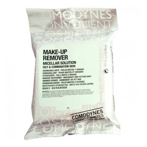 COMODYNES MAKE UP REMOVER COMBINATION OILY SKIN - CONVENIENT COSMETICS (20 TOALLITAS)