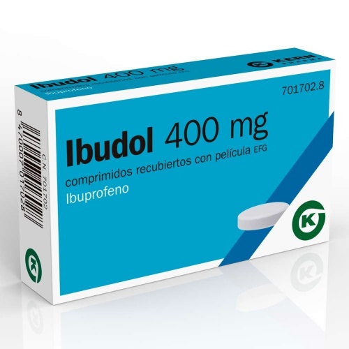 IBUDOL 400 MG COMPRIMIDOS RECUBIERTOS CON PELICULA EFG , 20 comprimidos
