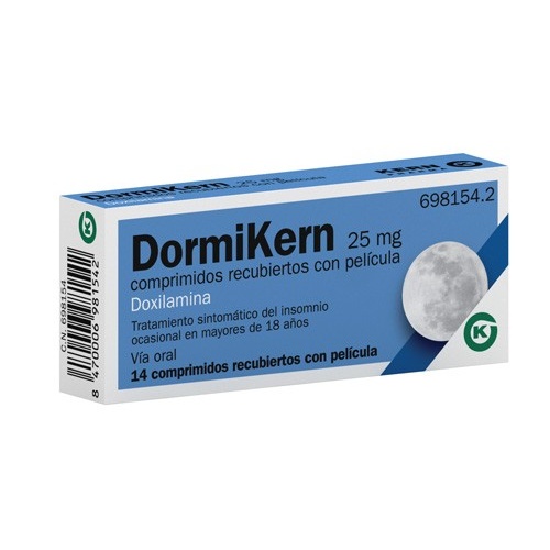 DORMIKERN 25 MG COMPRIMIDOS RECUBIERTOS CON PELICULA , 14 comprimidos