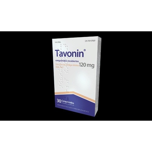 TAVONIN 120 MG COMPRIMIDOS RECUBIERTOS CON PELICULA , 30 comprimidos