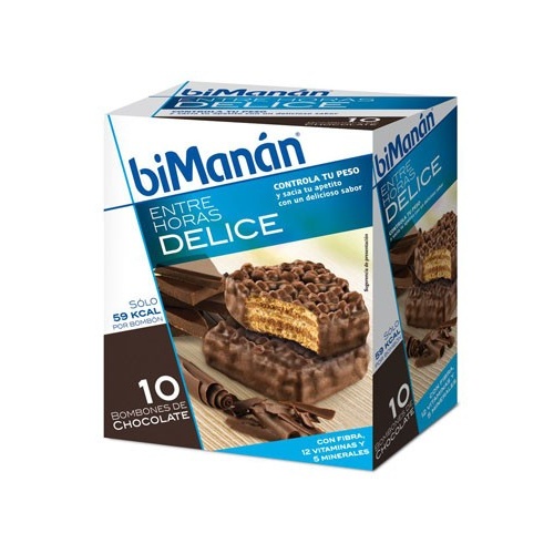 BIMANAN ENTRE HORAS BOMBON CRUJIENTE (CHOCOLATE 10 U)