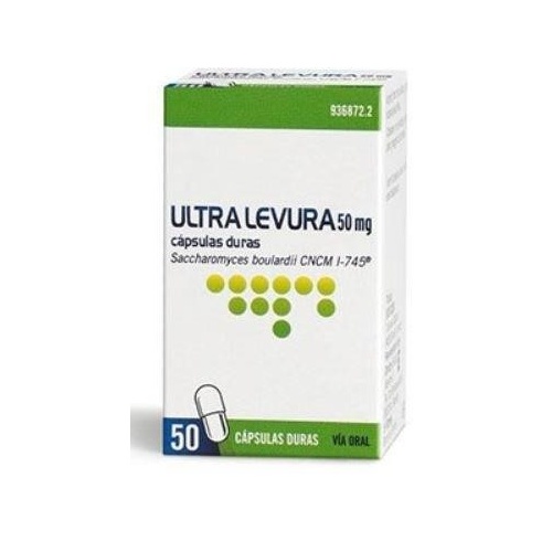 ULTRA LEVURA 50 MG CAPSULAS DURAS, 50 cápsulas