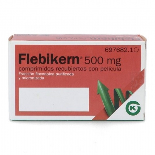 FLEBIKERN 500 MG COMPRIMIDOS RECUBIERTOS CON PELICULA , 30 comprimidos
