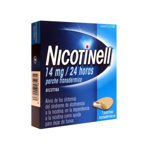 NICOTINELL 14 MG/24 HORAS PARCHE TRANSDERMICO , 7 parches