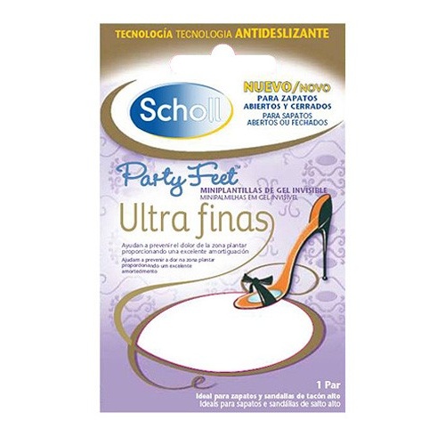 SCHOLL PARTY FEET MINI PLANTILLAS GEL (ULTRAFINAS)