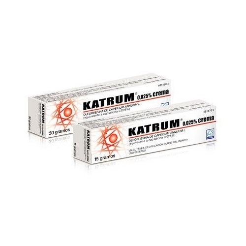 KATRUM  0,025 % CREMA , 1 tubo de 15 g