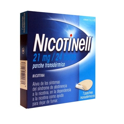 NICOTINELL 21 MG/24 HORAS PARCHE TRANSDERMICO , 7 parches