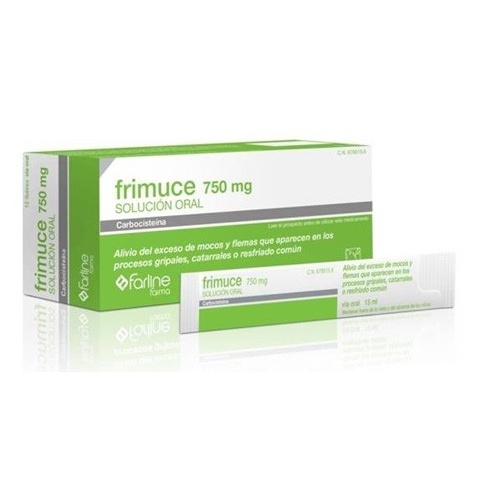 FRIMUCE 750 mg SOLUCION ORAL, 12 sobres