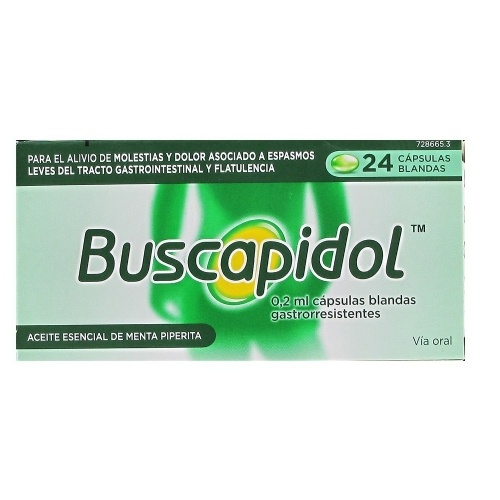 BUSCAPIDOL 0,2 ML CAPSULAS BLANDAS GASTRORRESISTENTES, 24 cápsulas