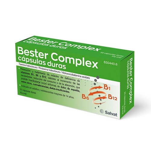 BESTER COMPLEX CÁPSULAS DURAS , 30 cápsulas