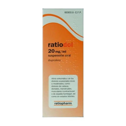 IBUPROFENO PHARMEX 20 mg/ ml SUSPENSION ORAL , 1 frasco de 200 ml