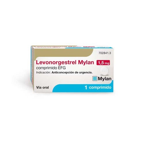 LEVONORGESTREL MYLAN 1,5 MG COMPRIMIDO EFG , 1 comprimido