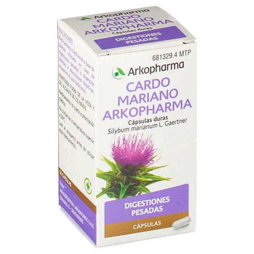 CARDO MARIANO ARKOPHARMA CÁPSULAS DURAS. , 50 cápsulas