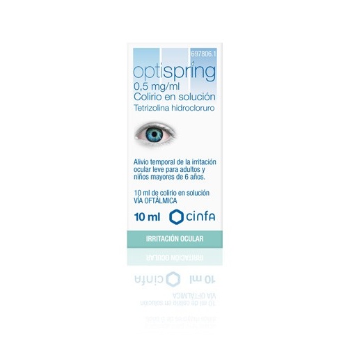 OPTISPRING 0,5 MG/ML COLIRIO EN SOLUCION , 1 frasco de 10 ml