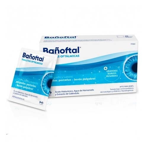 Bañoftal toallita ocular esteril (20 unidades)
