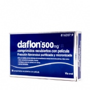 DAFLON 500 MG COMPRIMIDOS RECUBIERTOS CON PELÍCULA, 30 comprimidos