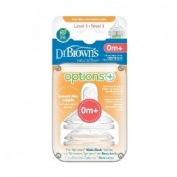 TETINA SILICONA BOCA ANCHA - DR BROWN´S NATURAL FLOW (RECIEN NACIDO N1 3 U)